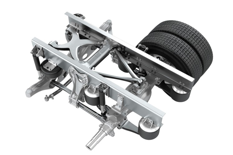 Twin Rear Axle Suspension