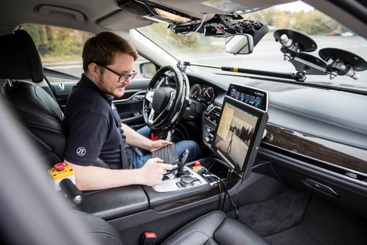 A vehicle test evaluation after a dynamic driving test