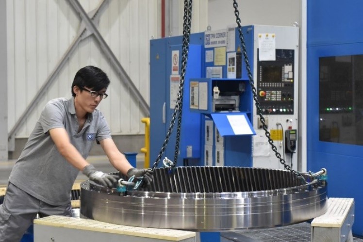 Large gearbox components for wind turbines, the giants of the sky