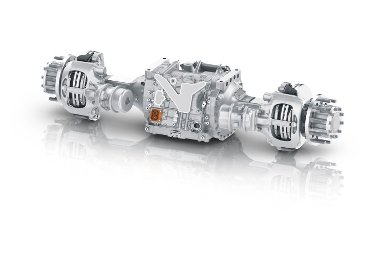 图：采埃孚电驱桥系统AxTrax 2