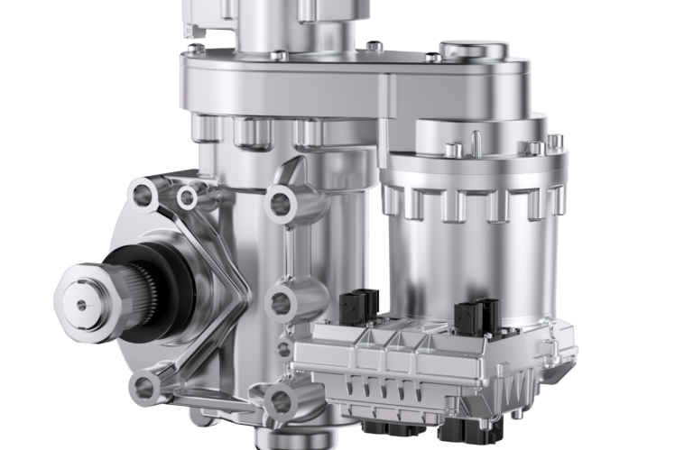 图：采埃孚新型商用车电动助力转向系统（EPS）