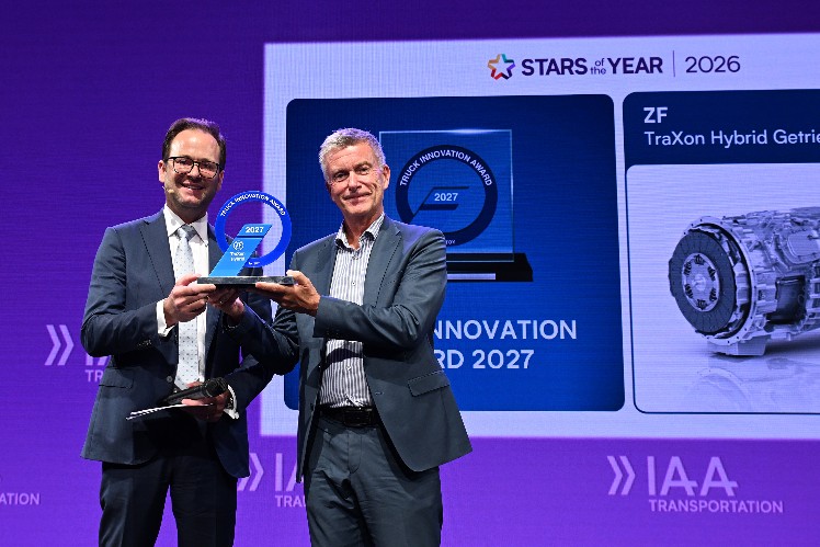 Truck Innovation Award 2027 for the ZF TraXon Hybrid Heavy-Duty Transmission System 
