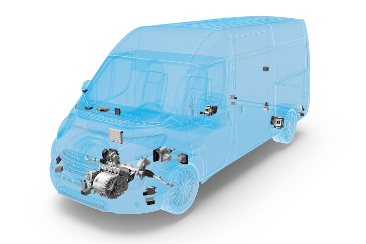 ZF Innovation Van combines competencies from autonomous driving and electromobility to networking
