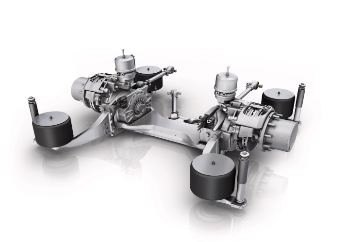 ZF's electric drive axle AxTrax AVE 