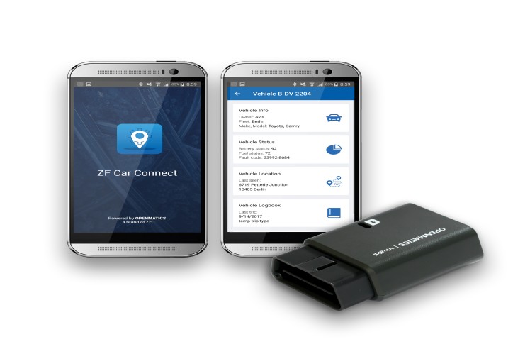 With ZF Car Connect, mixed fleets can be interconnected and controlled intelligently.