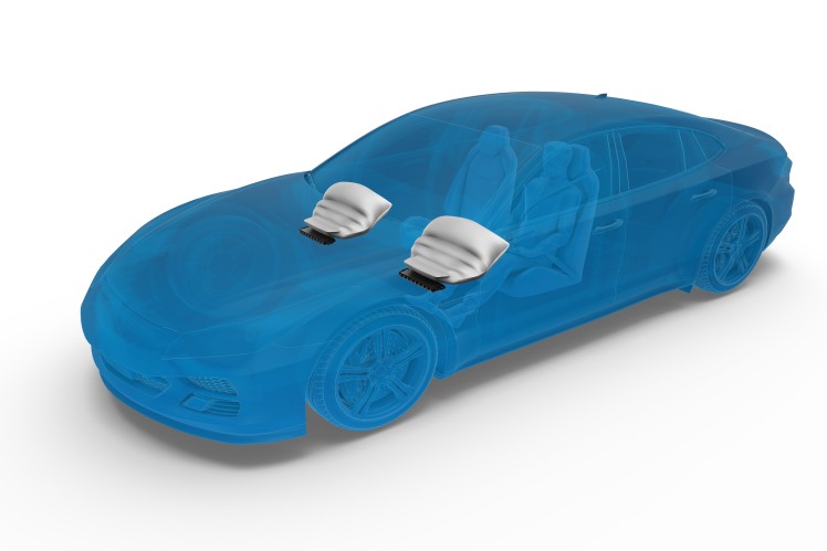 ZF entwickelt leichtesten Knie-Airbag der Automobilbranche
