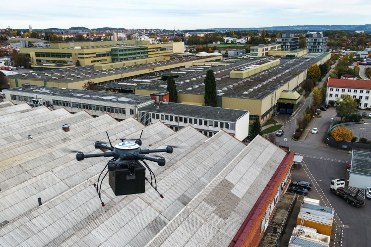 First automated factory drone in Germany